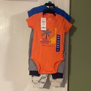 Carters 4 piece set 12 Month Dinosaur